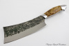 Мясной топорик малый серии "Рататуй" Сталь 95х18 (эл.ковки). Рукоять карельская береза (св.коричневая).