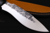 Нож "Акула" кованая 95х18. Рукоять Береста.
