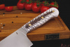 Шеф нож серии "Classic" Bohler N690, рукоять белый акрил/шишка. 